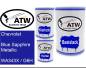 Preview: Chevrolet, Blue Sapphire Metallic, WA343X / G6H: 500ml Lackdose + 500ml Klarlack + 250ml Härter - Set, von ATW Autoteile West.